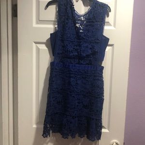 BLUE LACE DRESS